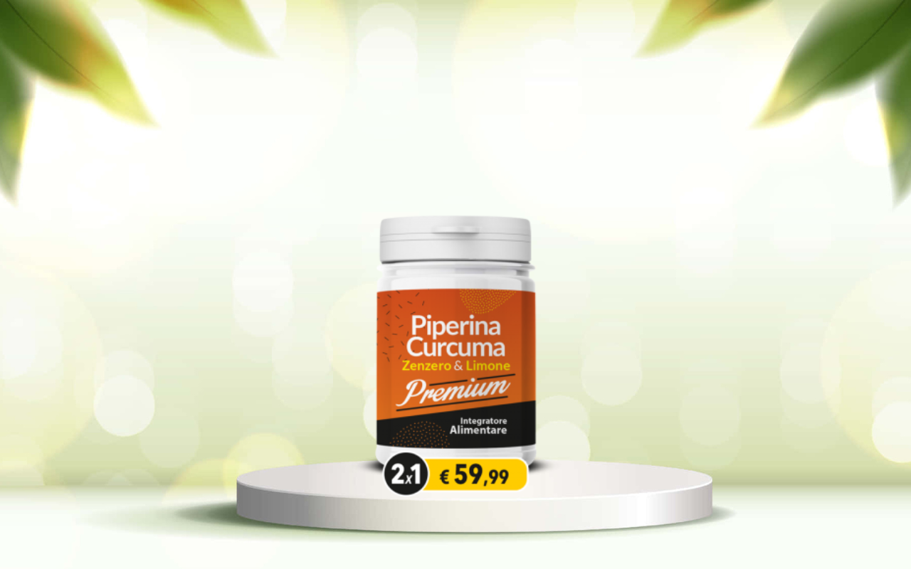 Prova piperina e curcuma premium per depurare il corpo e ritrovare energia