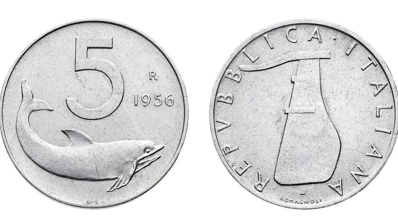 Quanto valgono le 5 lire con il delfino del 1954: ecco quanto valgono
